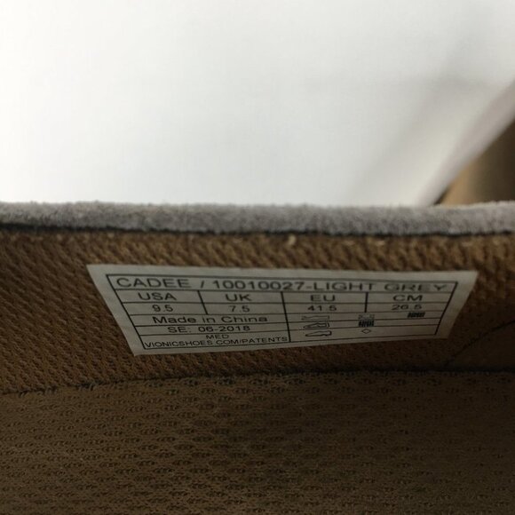 Vionic Cadee Light Gray Suede Leather Slip On Mary Jane Sneaker Size 9.5 - Picture 6 of 13